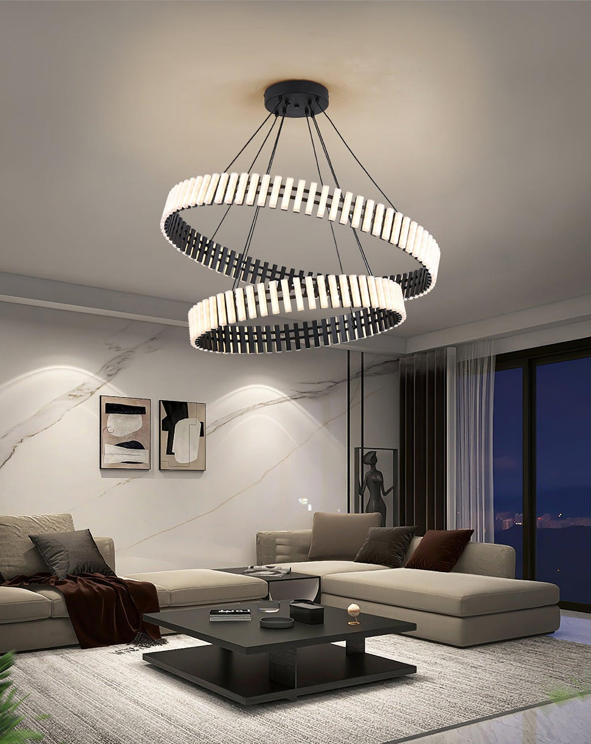 Rivo lámpara de araña Stylis con LED