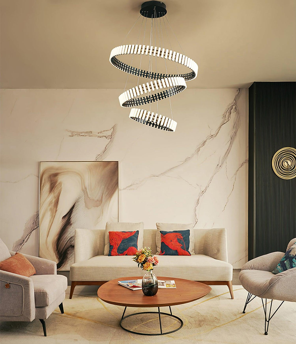 Rivo lámpara de araña Stylis con LED