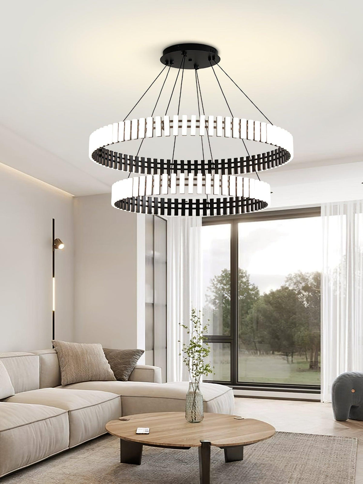 Rivo lámpara de araña Stylis con LED