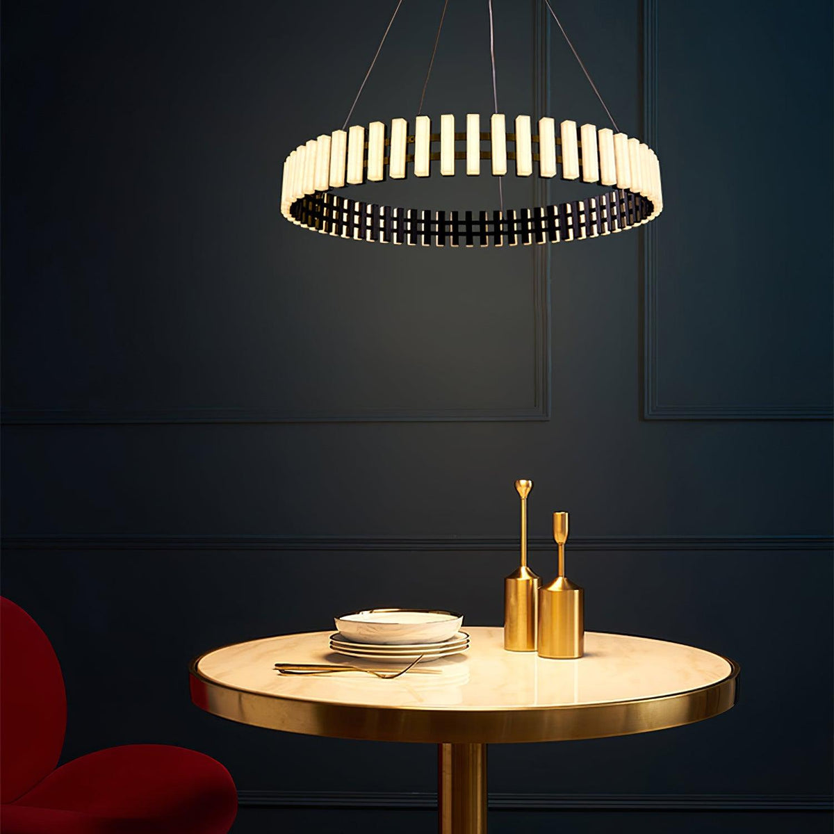Rivo lámpara de araña Stylis con LED