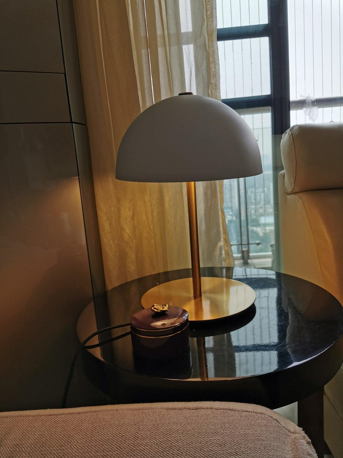 Brioth lámpara de mesa de acrílico escandinava