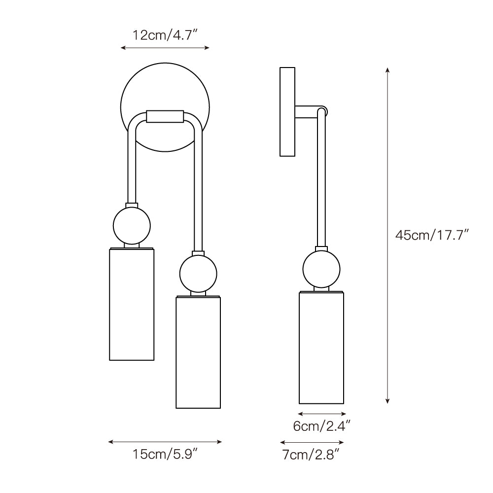 Eiraina aplique de pared en alabastro con enchufe enchufable