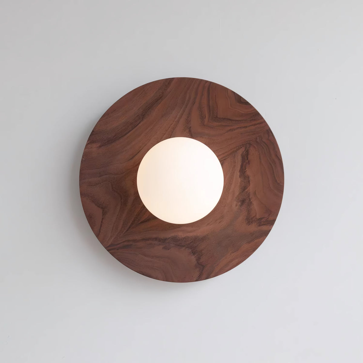Eloza aplique de pared moderno minimalista de madera y vidrio