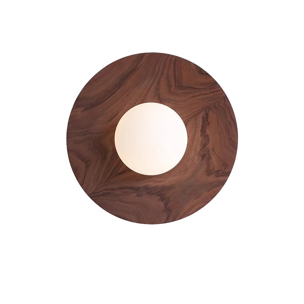 Eloza aplique de pared moderno minimalista de madera y vidrio