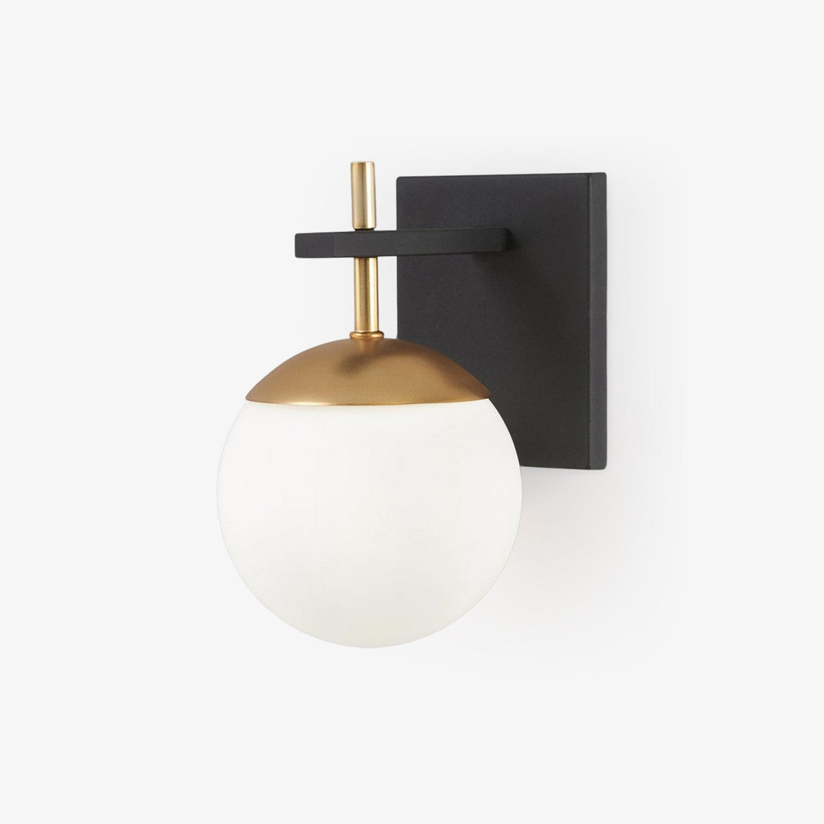 Ealior aplique de pared moderno minimalista con globo de vidrio