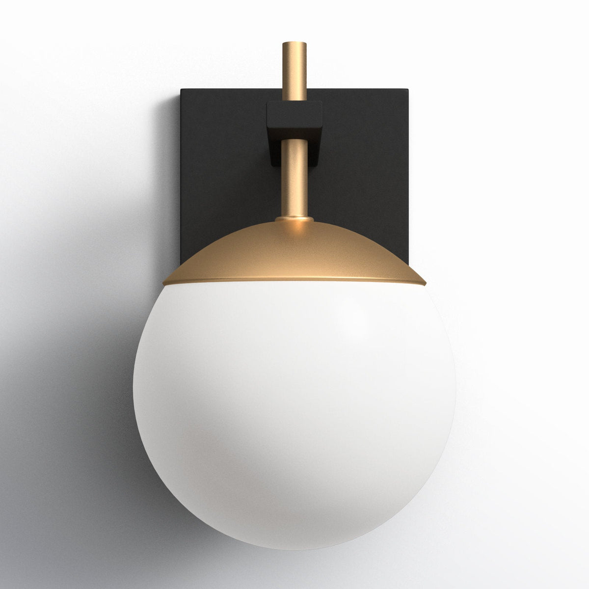 Ealior aplique de pared moderno minimalista con globo de vidrio