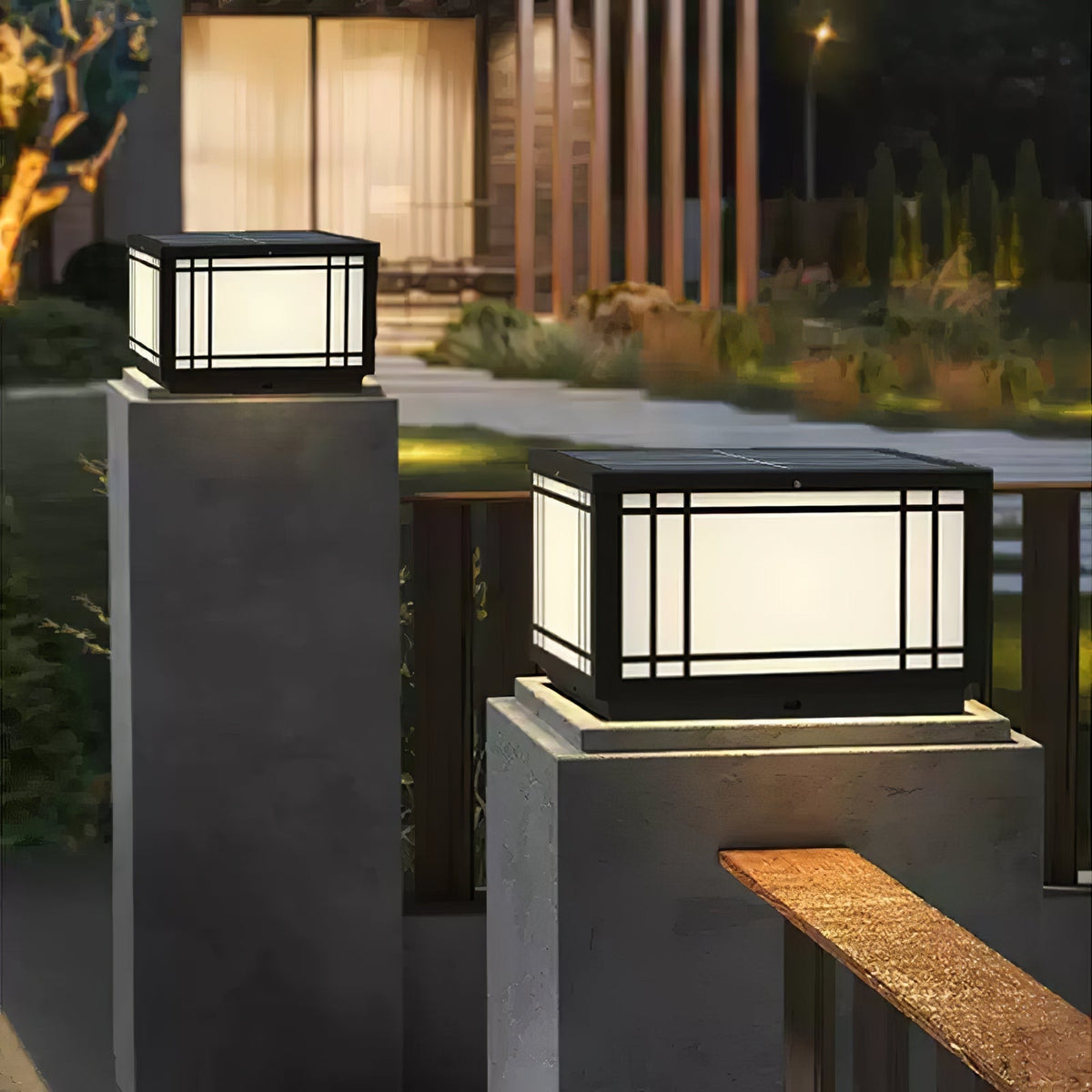Harrison Lámpara exterior de estilo clásico Premium Solar Cube