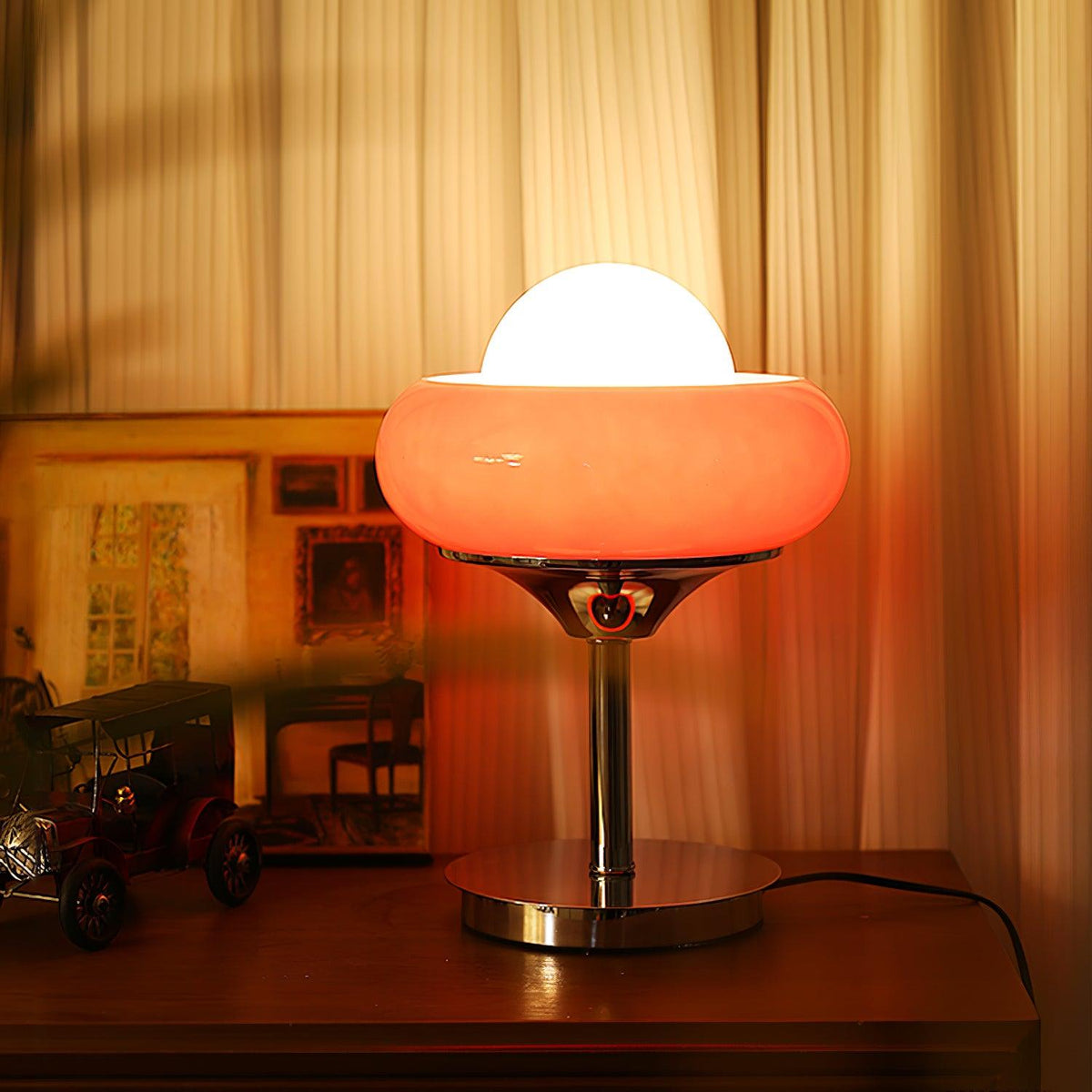 Solise lámpara de mesa de vidrio
