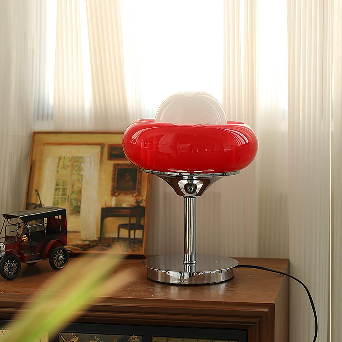 Solise lámpara de mesa de vidrio