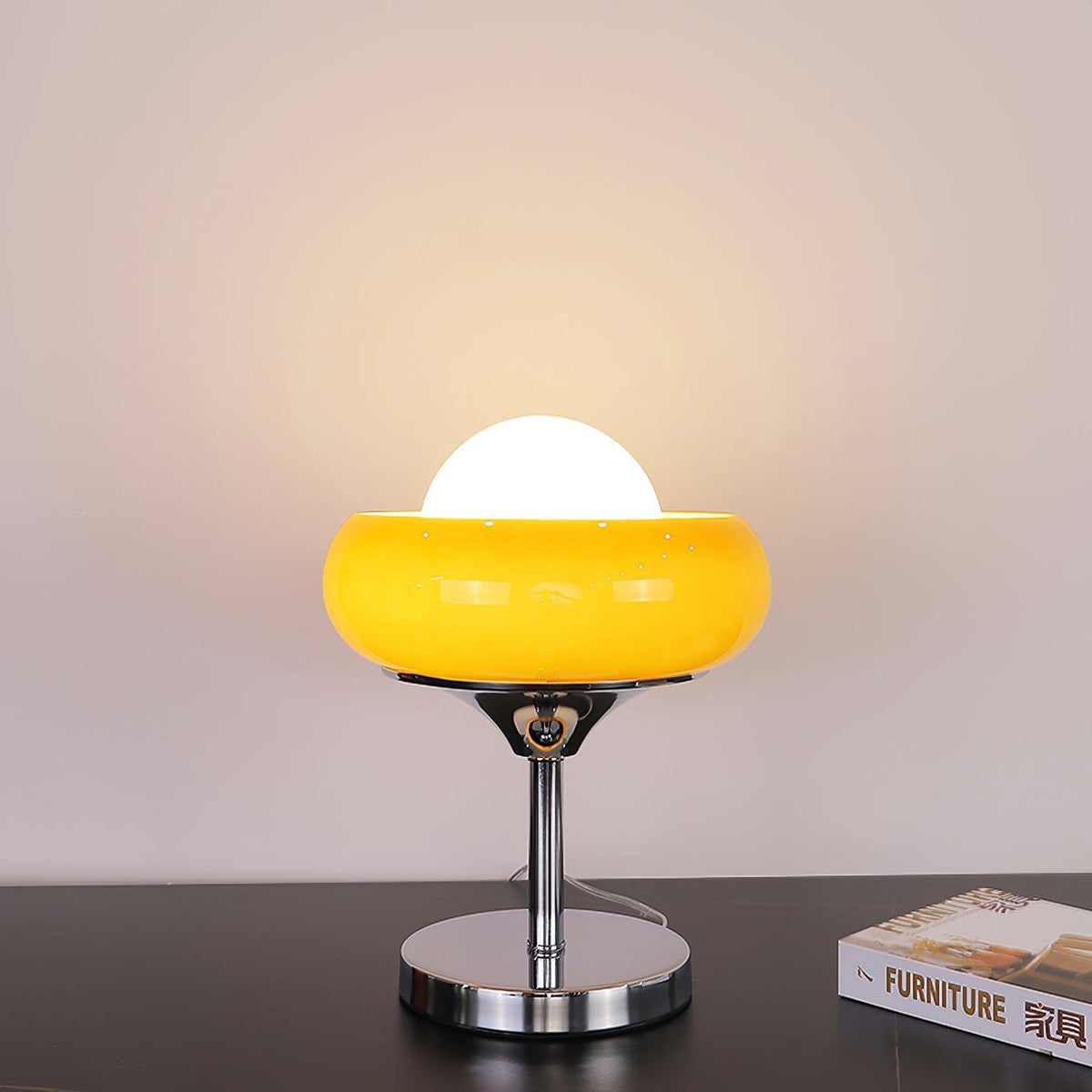 Solise lámpara de mesa de vidrio