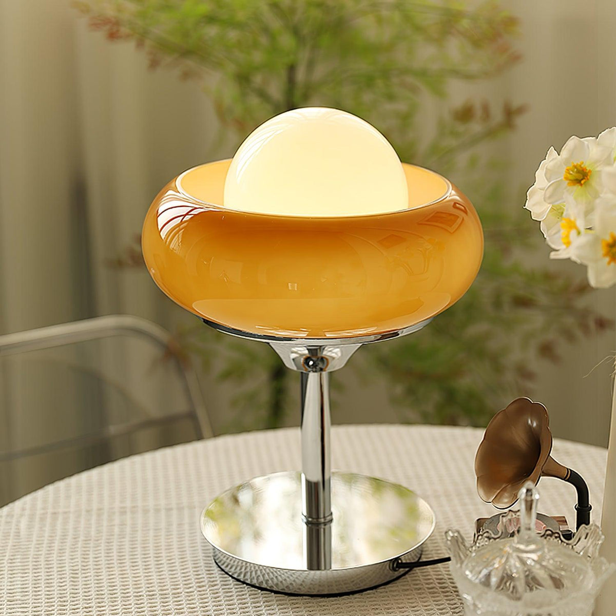 Solise lámpara de mesa de vidrio