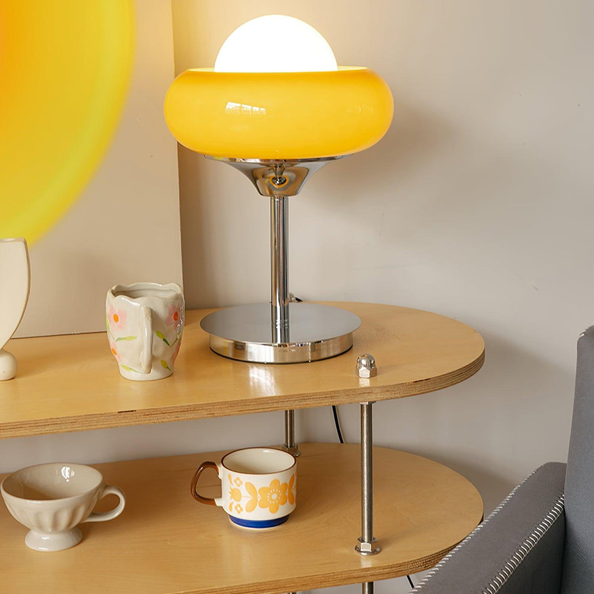 Solise lámpara de mesa de vidrio