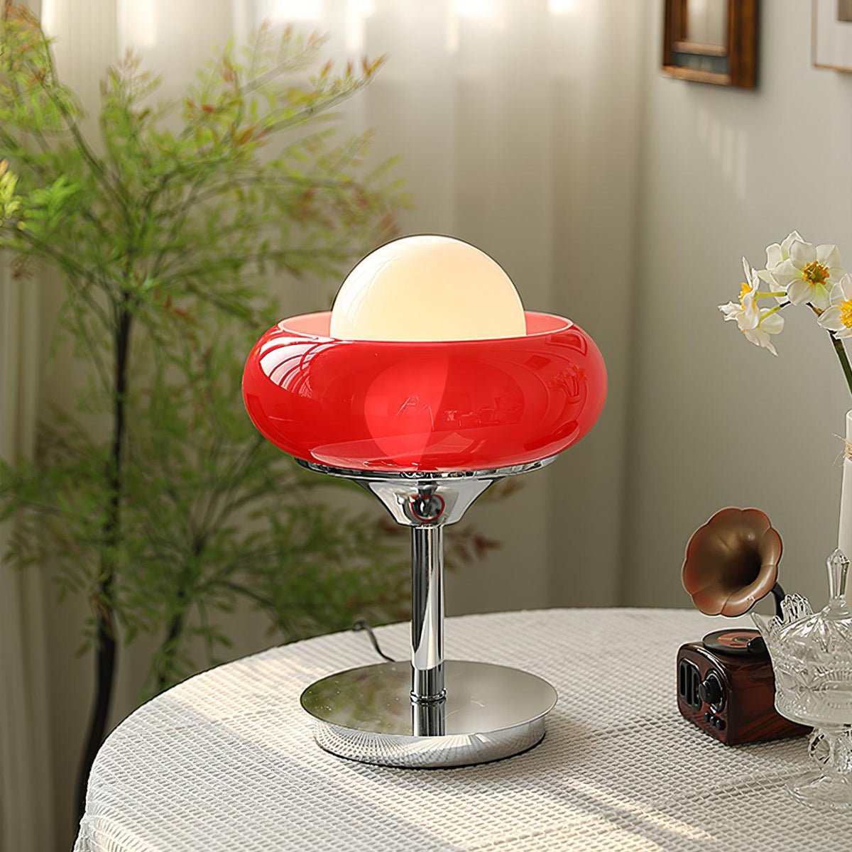 Solise lámpara de mesa de vidrio