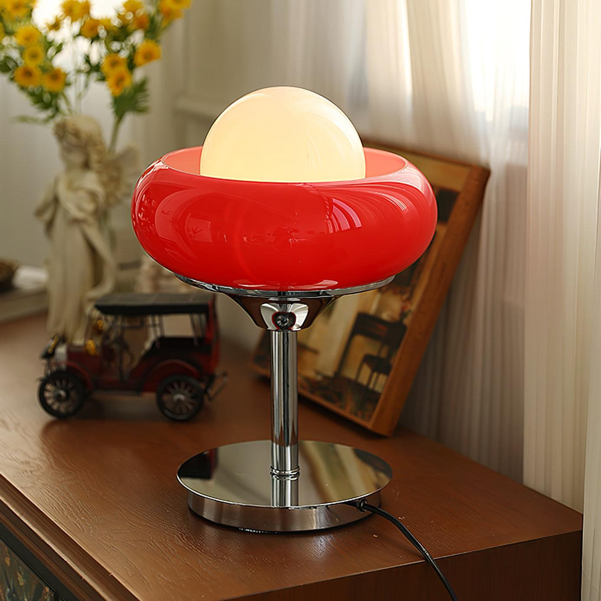 Solise lámpara de mesa de vidrio