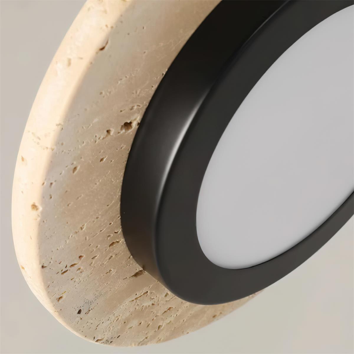 Valen lámpara colgante de travertino LED
