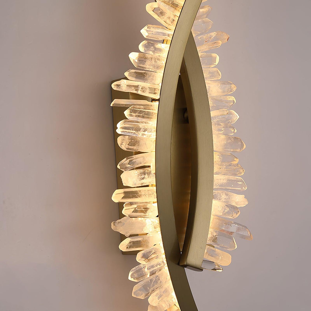 Celo aplique de pared Premium nórdico de arte en cristal