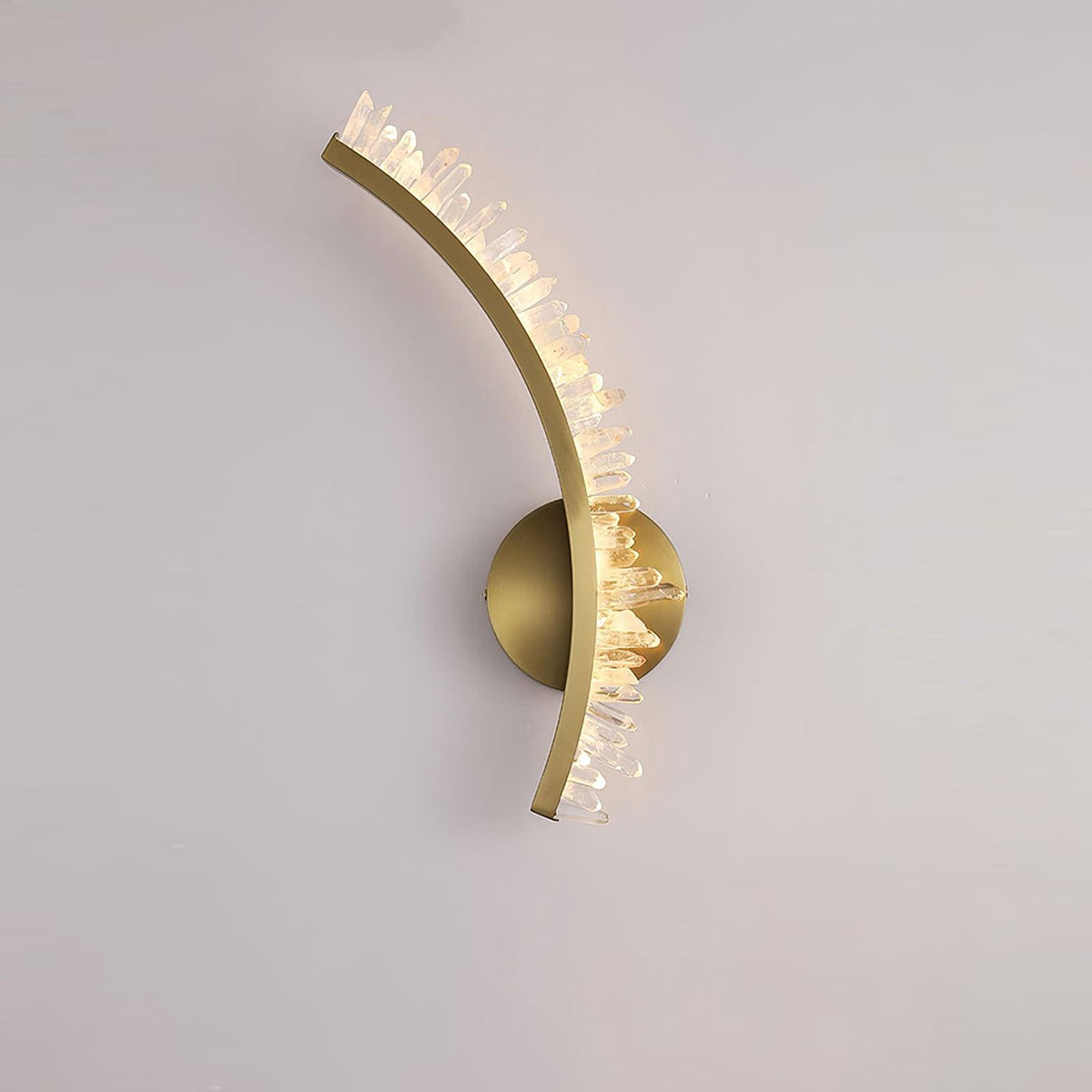 Celo aplique de pared Premium nórdico de arte en cristal