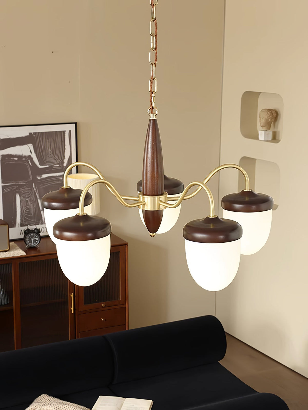 Calanora lámpara de araña Capsule Arm rústico