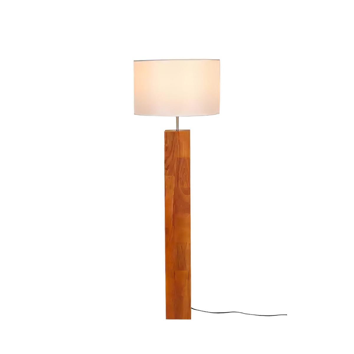 Timberline lámpara de pie de madera y tejido