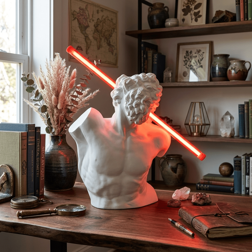 Cassius lámpara de mesa escultura