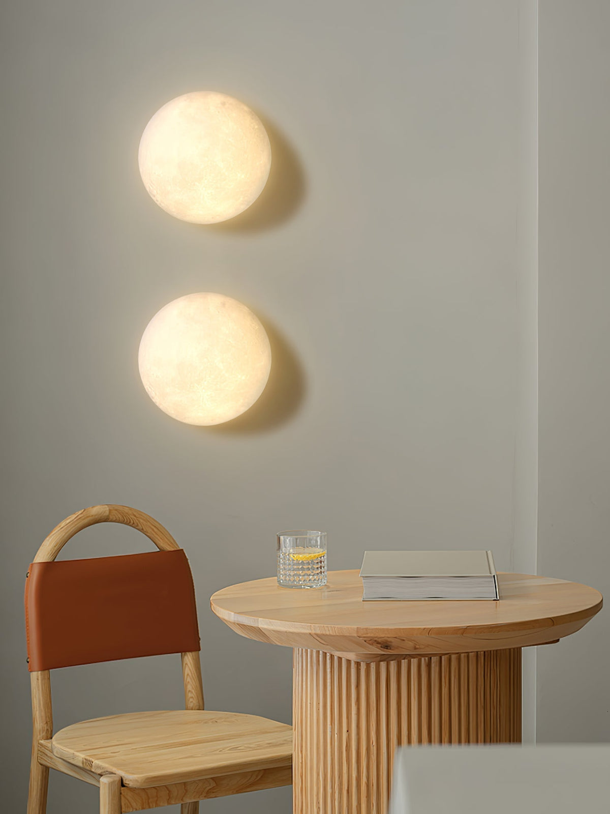 Brivel aplique de pared nórdico Art Moon 3D plástico