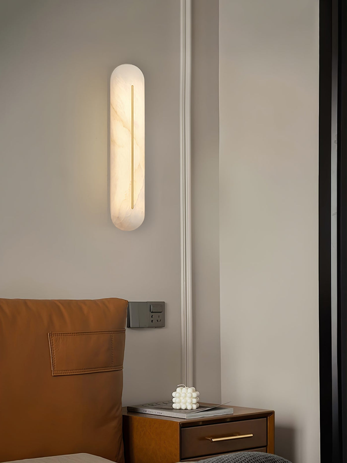 Armaryra aplique de pared Oblong alabastro