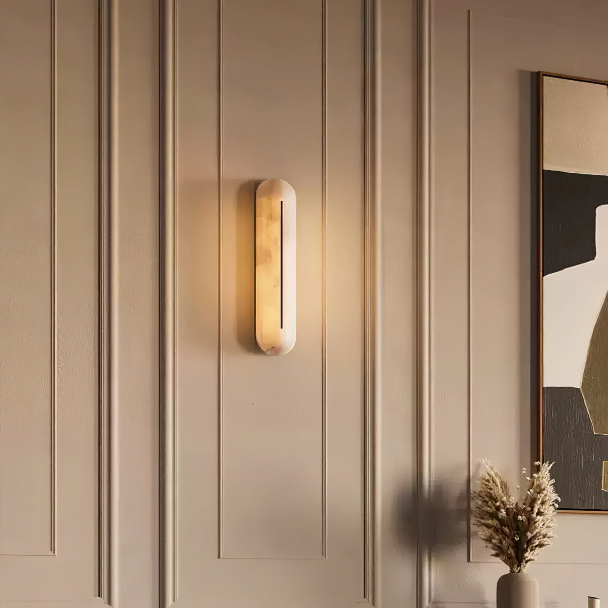 Armaryra aplique de pared Oblong alabastro