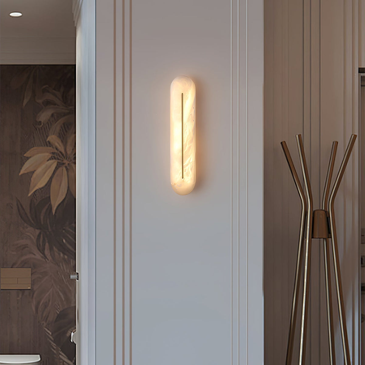 Armaryra aplique de pared Oblong alabastro