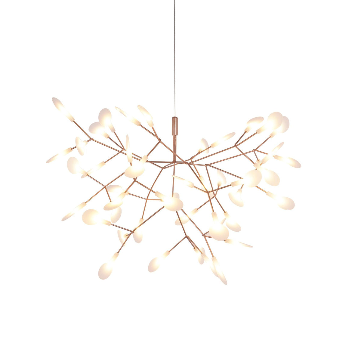 Auroreon lámpara de araña Firefly LED con rama en color dorado