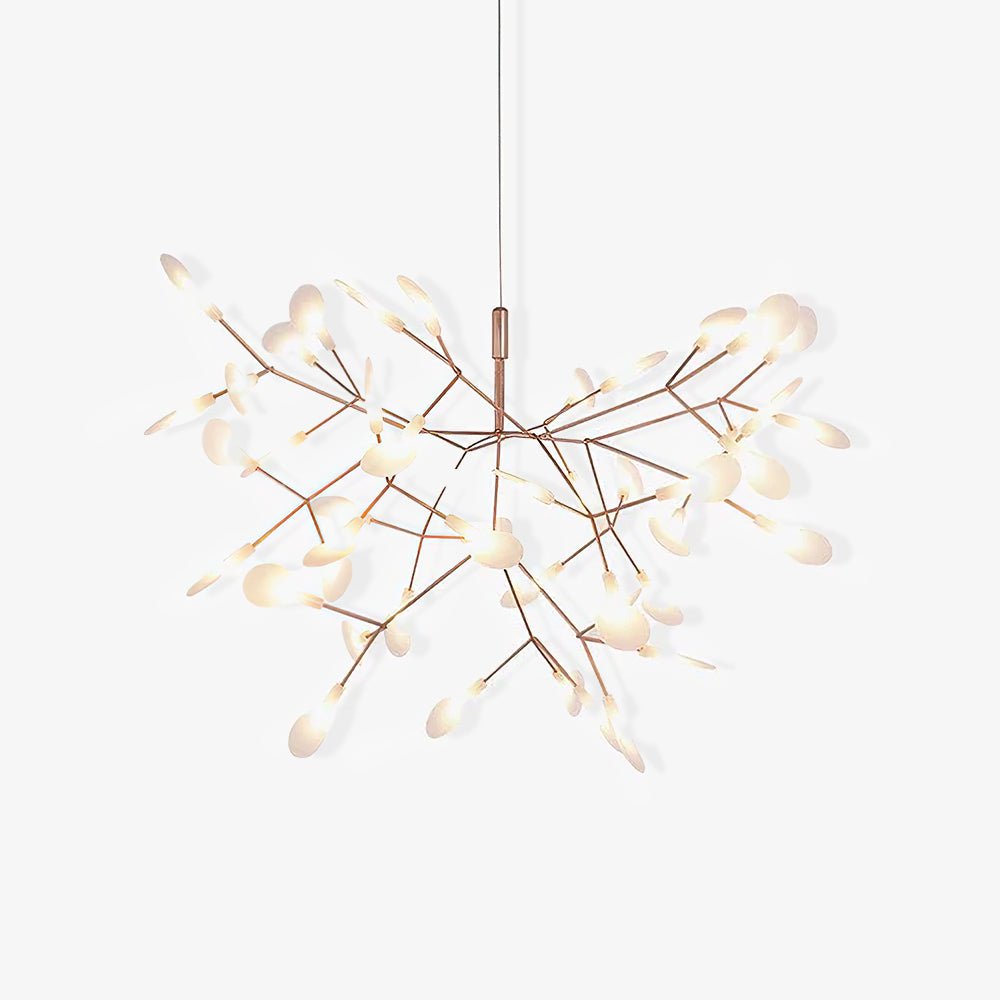 Auroreon lámpara de araña Firefly LED con rama en color dorado