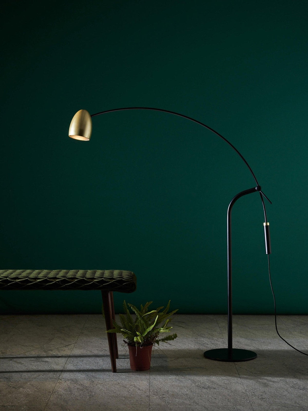 Lámpara de pie moderna Arc LED