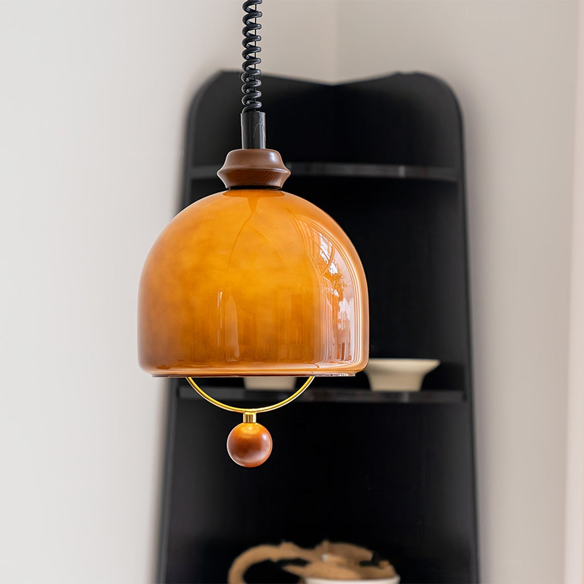 Elveise lámpara colgante minimalista de madera