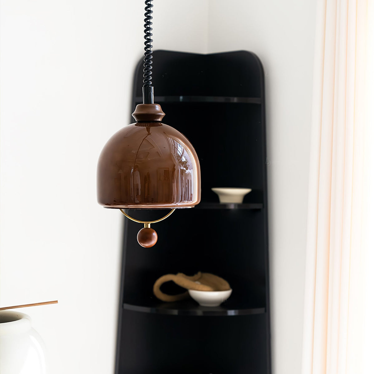Elveise lámpara colgante minimalista de madera