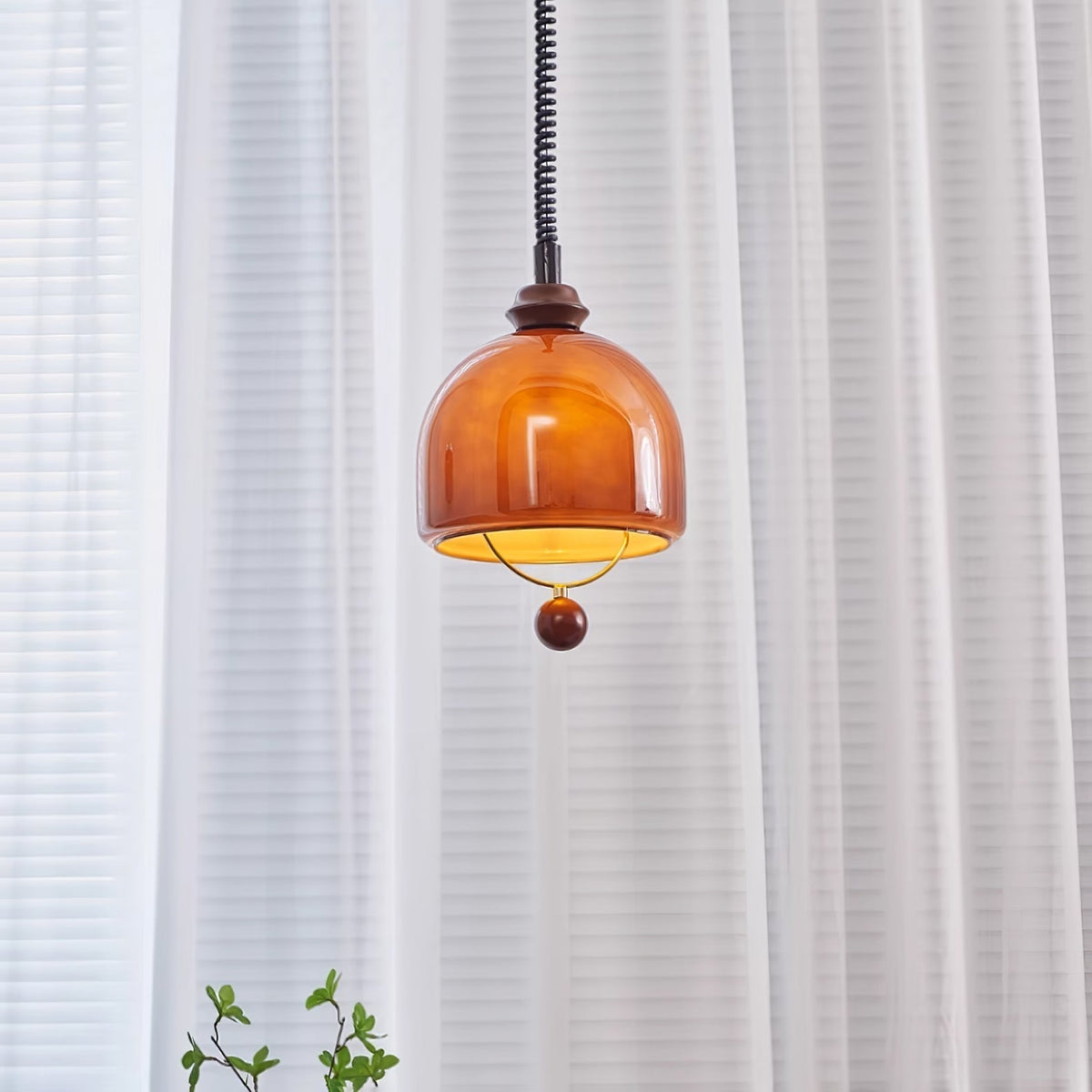 Elveise lámpara colgante minimalista de madera