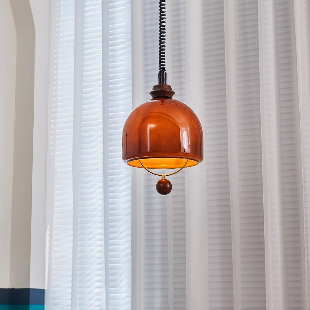 Elveise lámpara colgante minimalista de madera