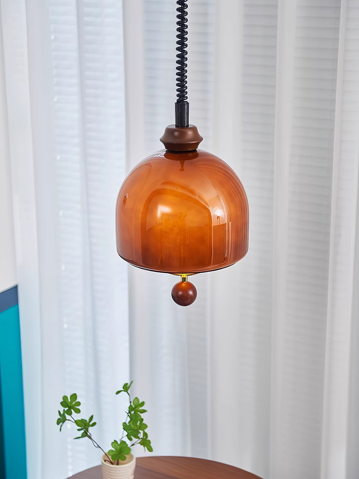 Elveise lámpara colgante minimalista de madera