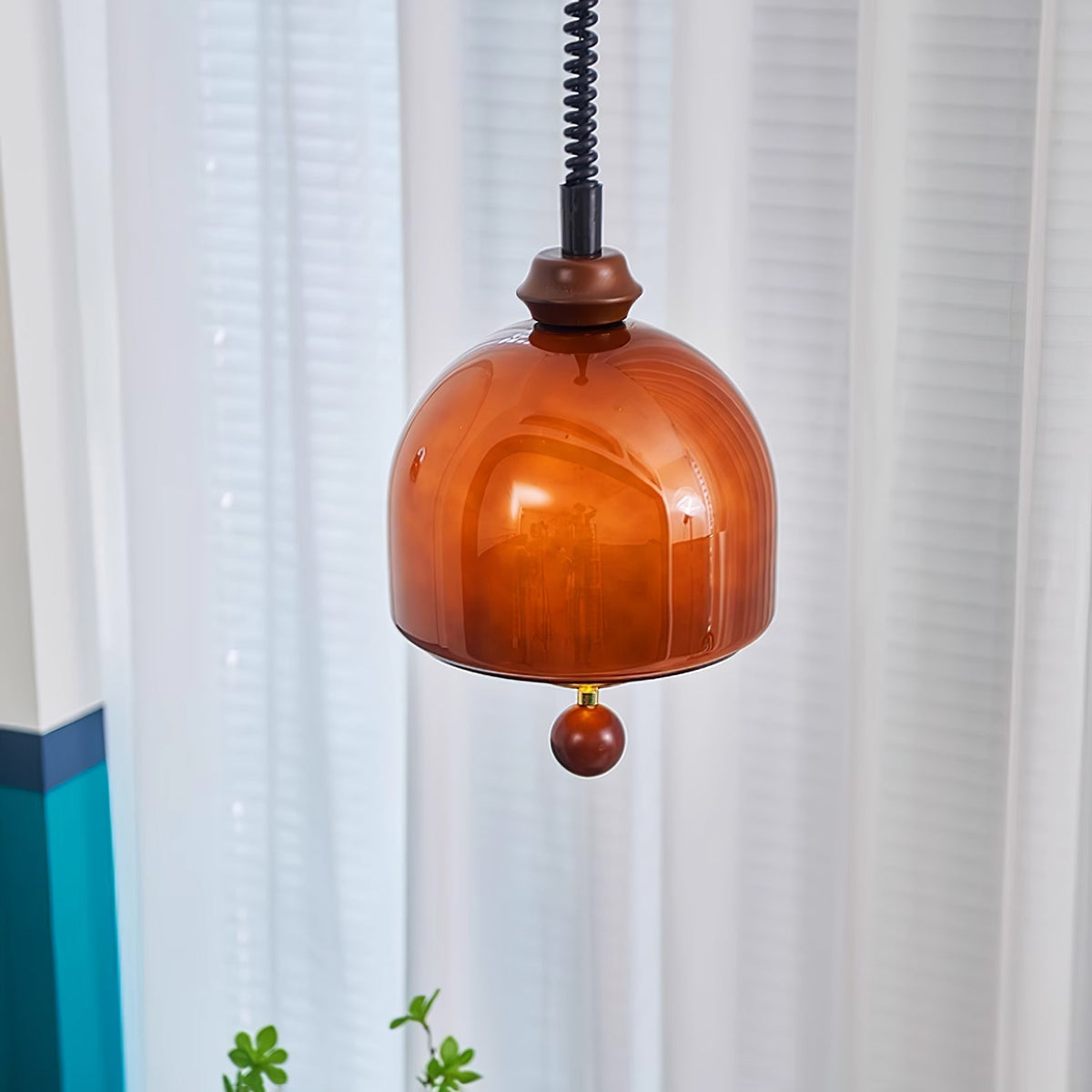 Elveise lámpara colgante minimalista de madera