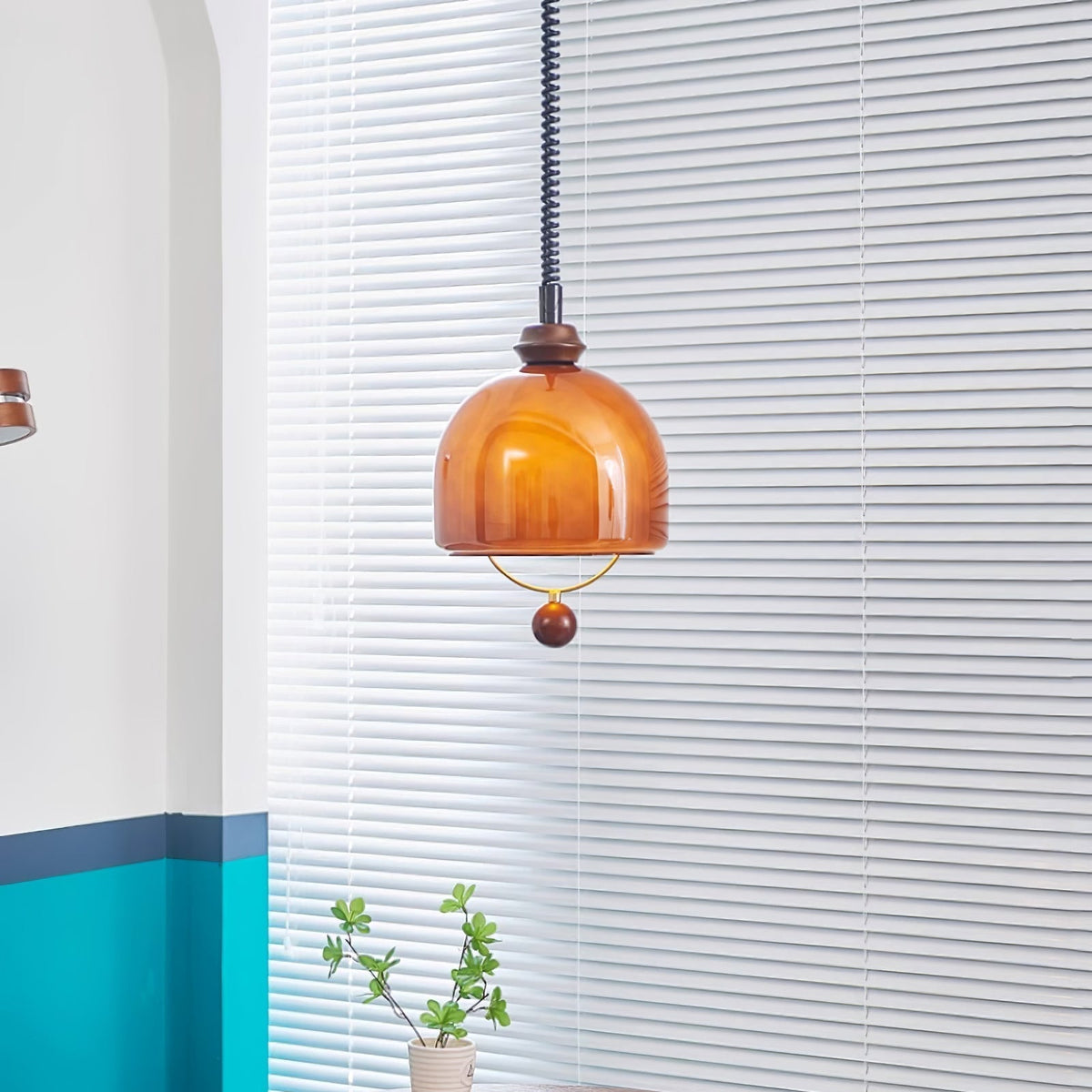 Elveise lámpara colgante minimalista de madera