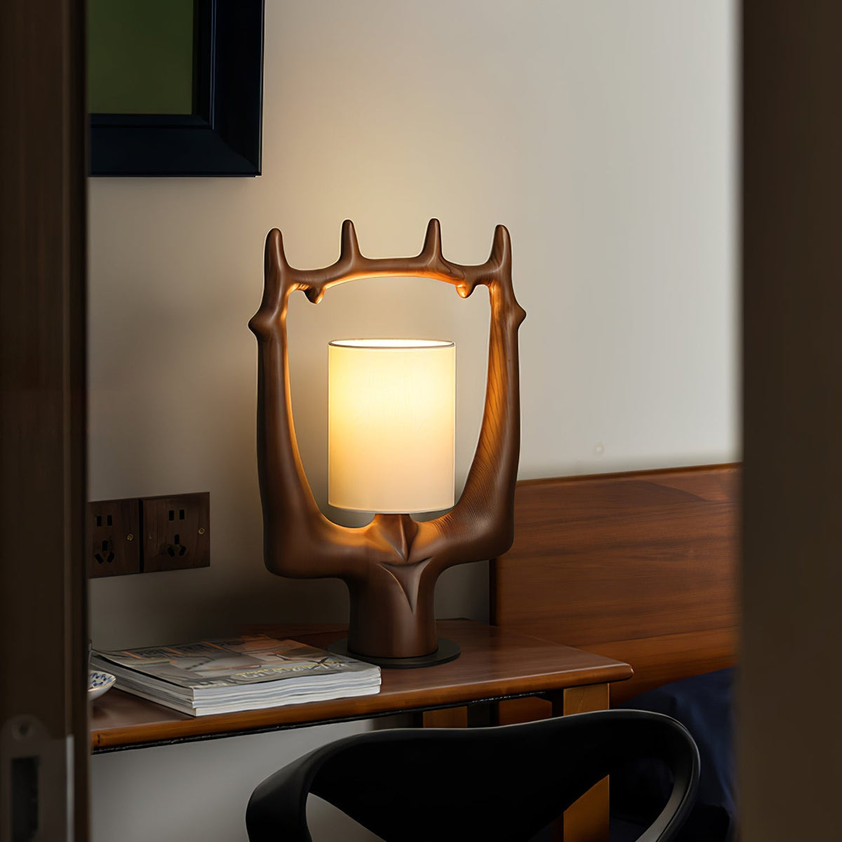 Roise lámpara de mesa Nature de madera