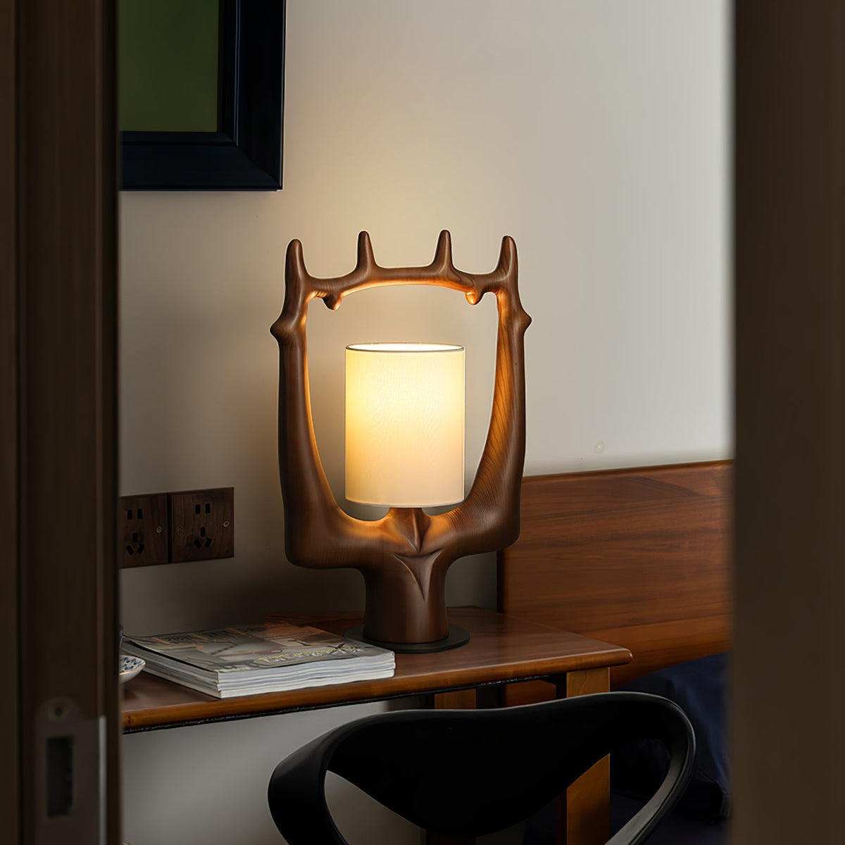 Roise lámpara de mesa Nature de madera
