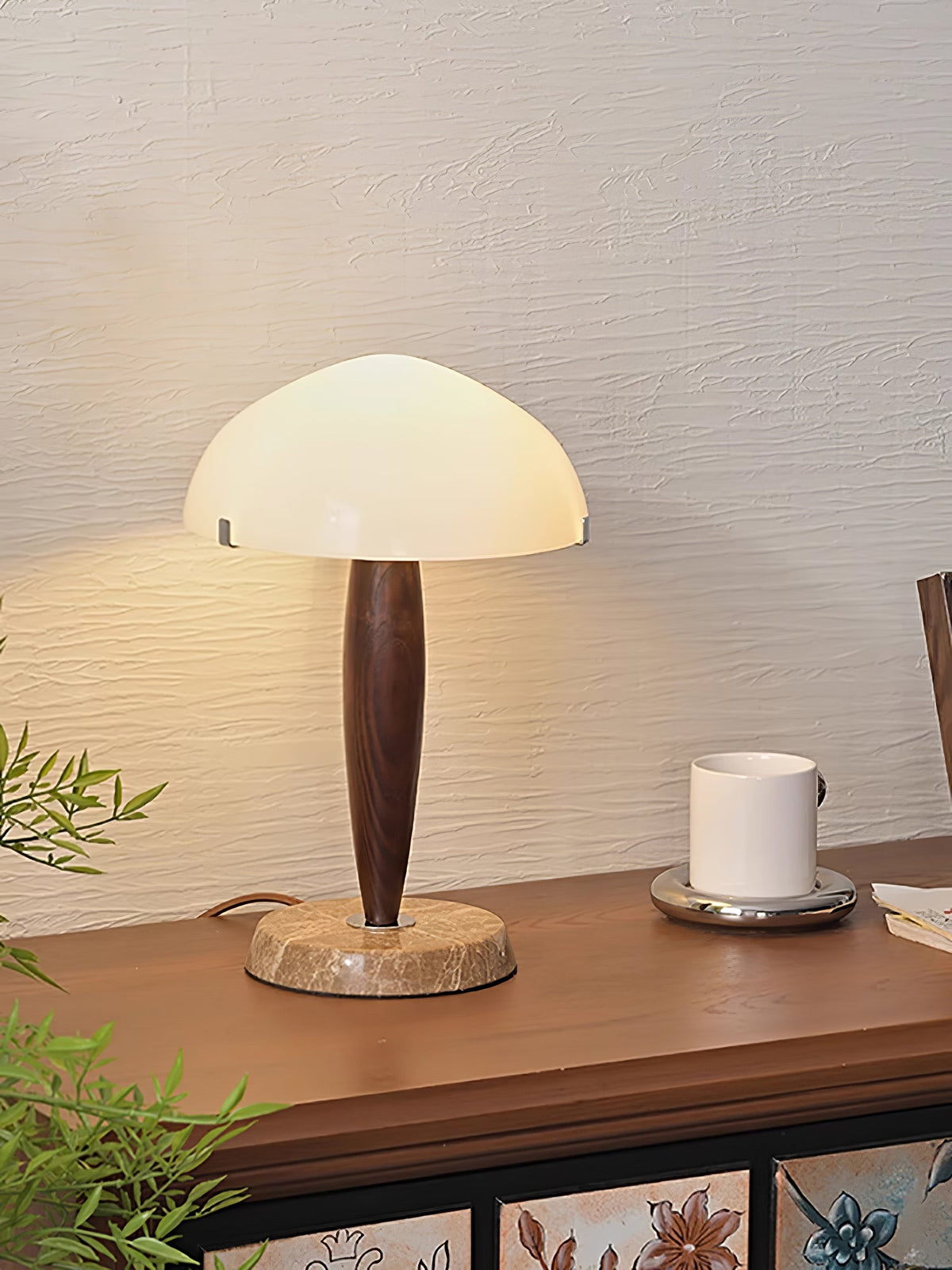 Emerson lámpara de mesa de madera