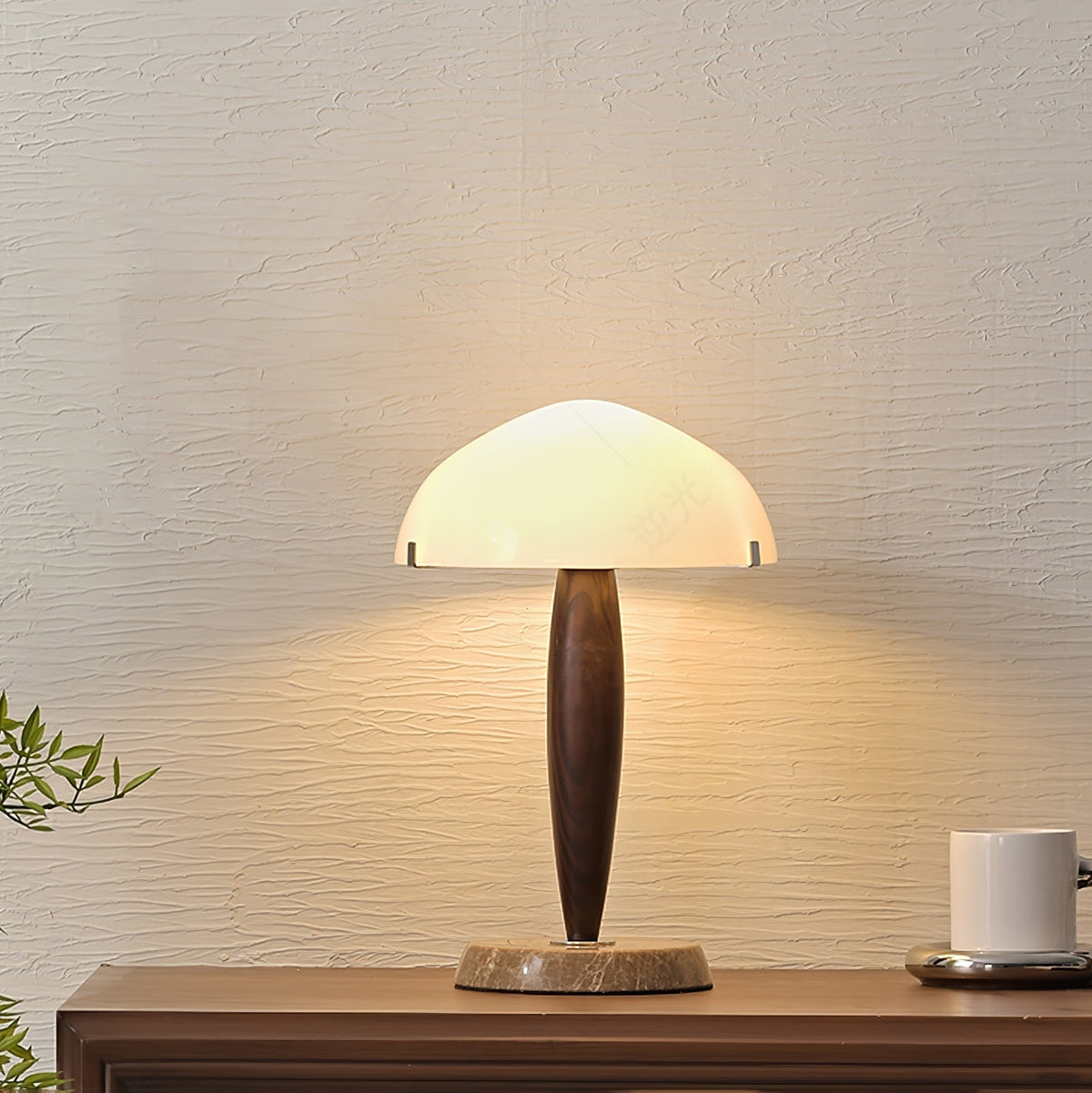 Emerson lámpara de mesa de madera