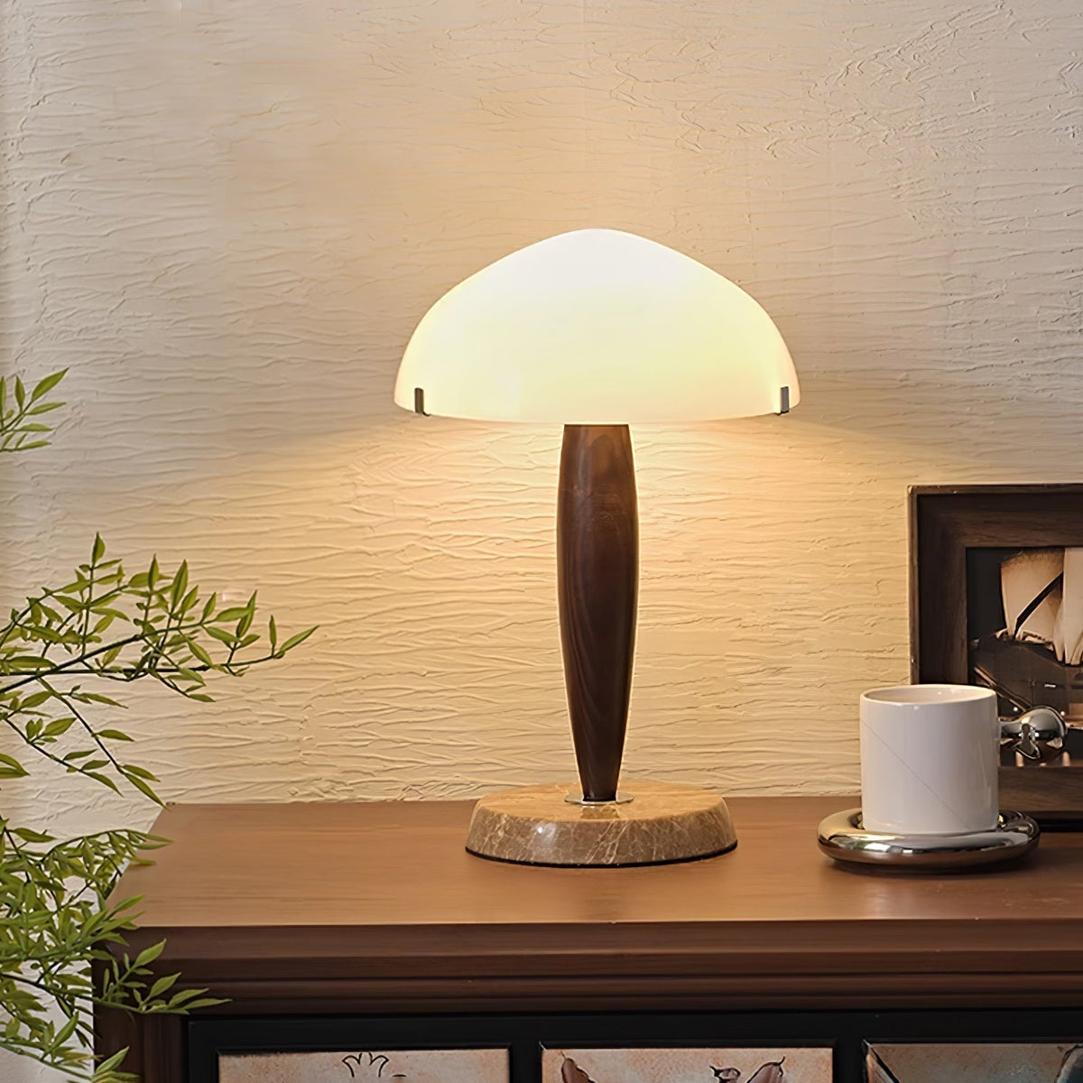 Emerson lámpara de mesa de madera