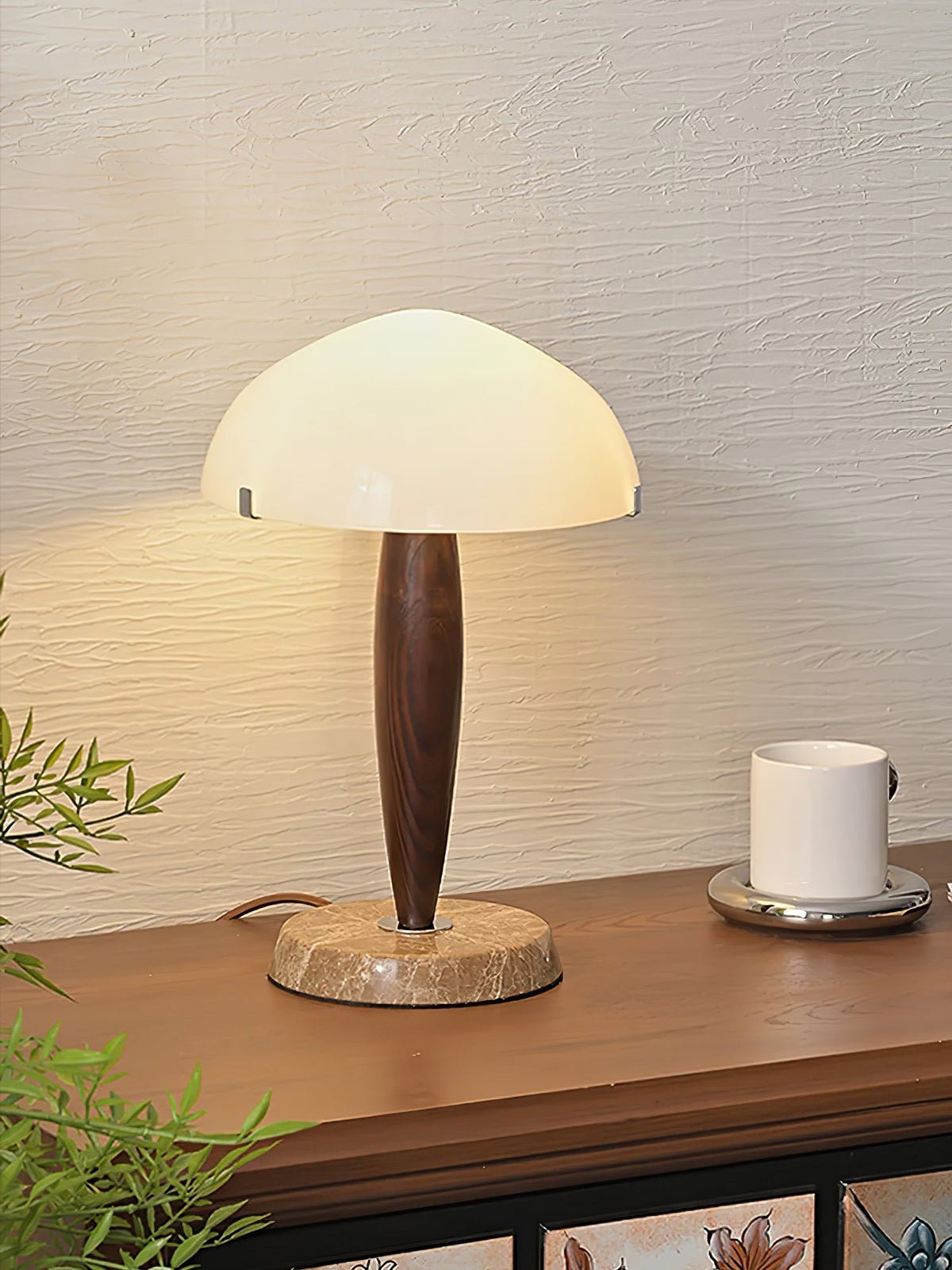 Emerson lámpara de mesa de madera