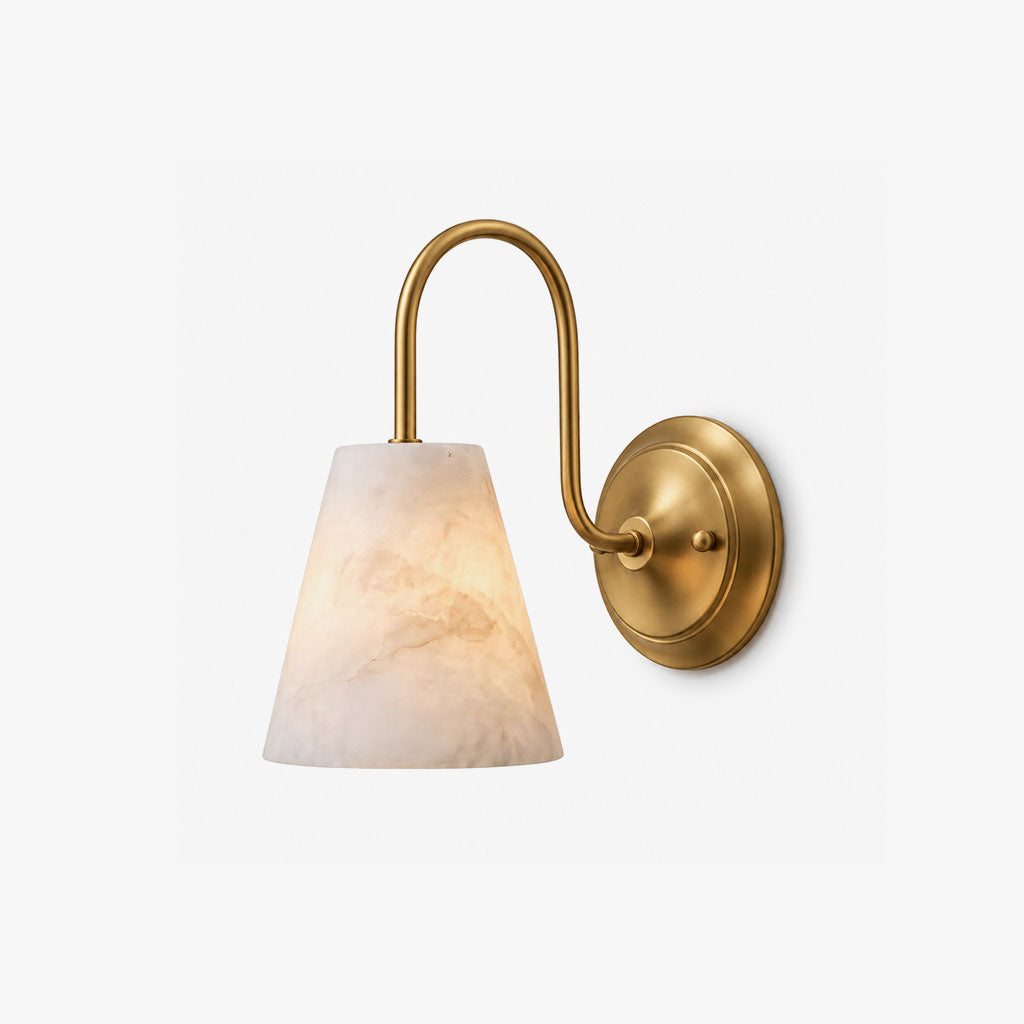 Yelmont Aplique de pared de alabastro