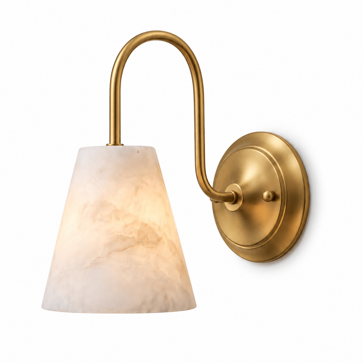 Yelmont Aplique de pared de alabastro