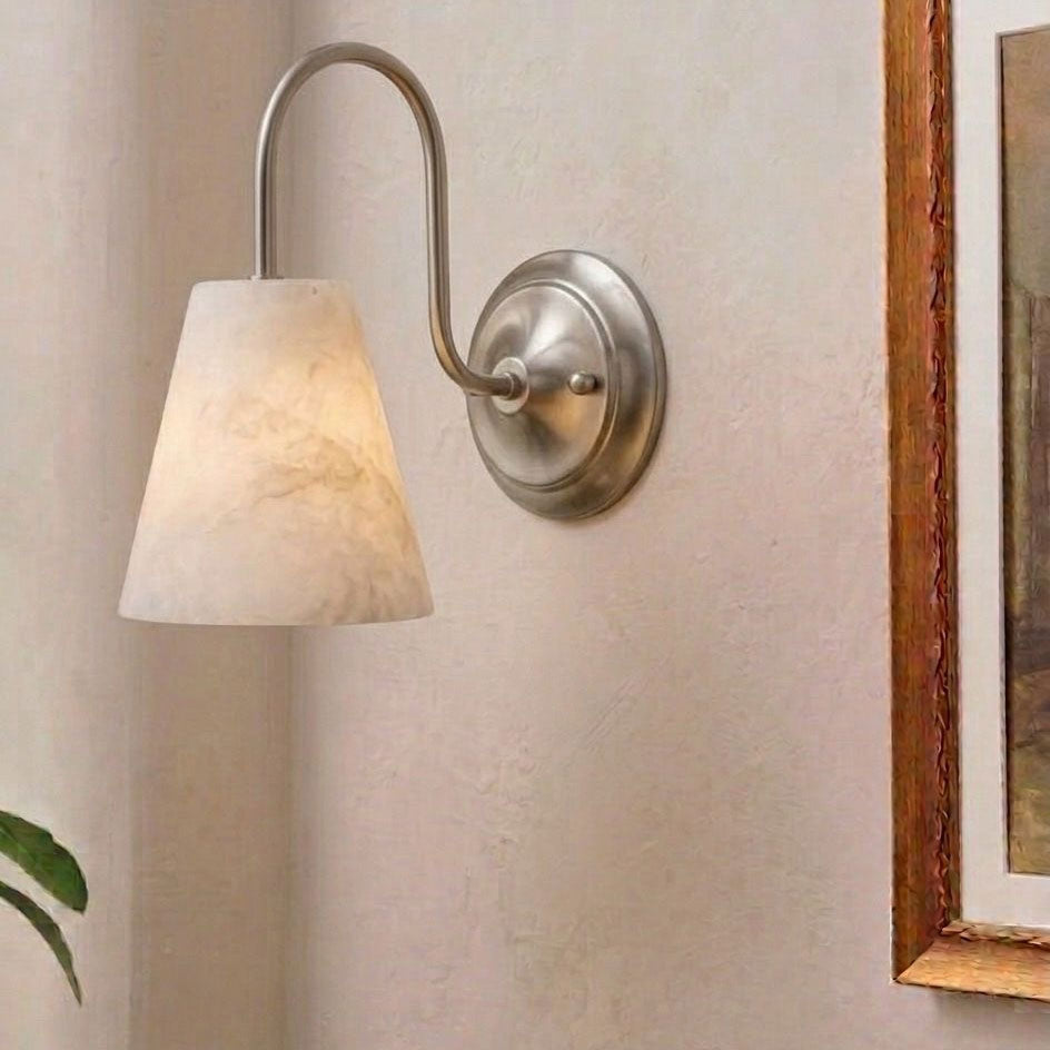 Yelmont Aplique de pared de alabastro