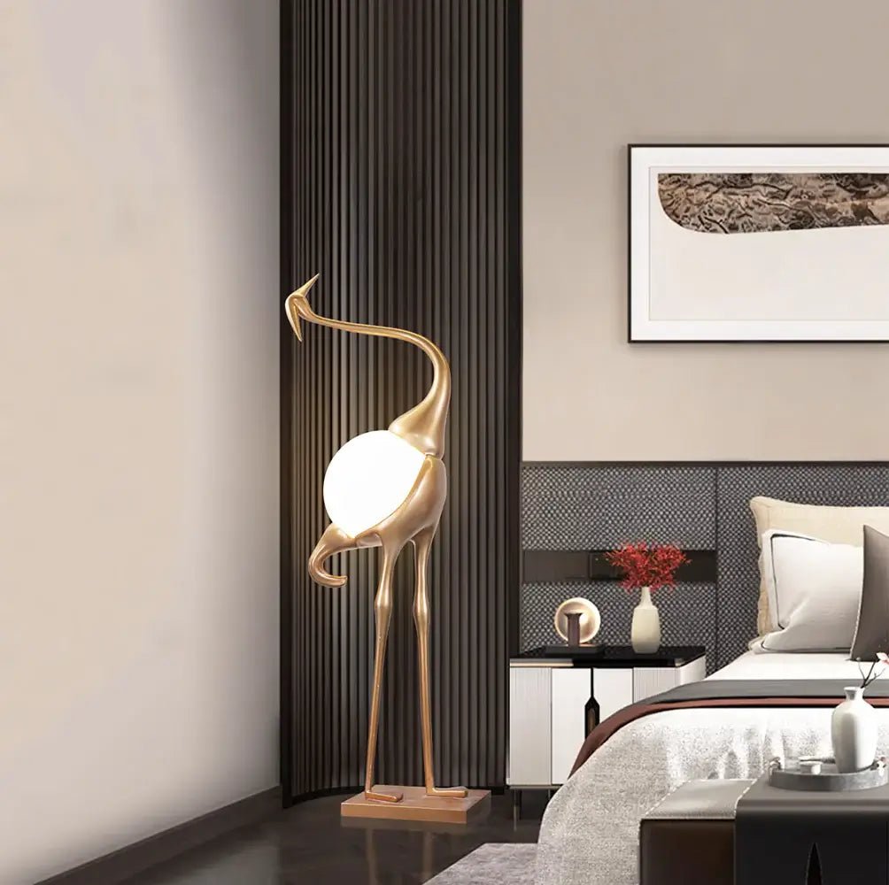 Uraearae aplique de pared con forma de grulla