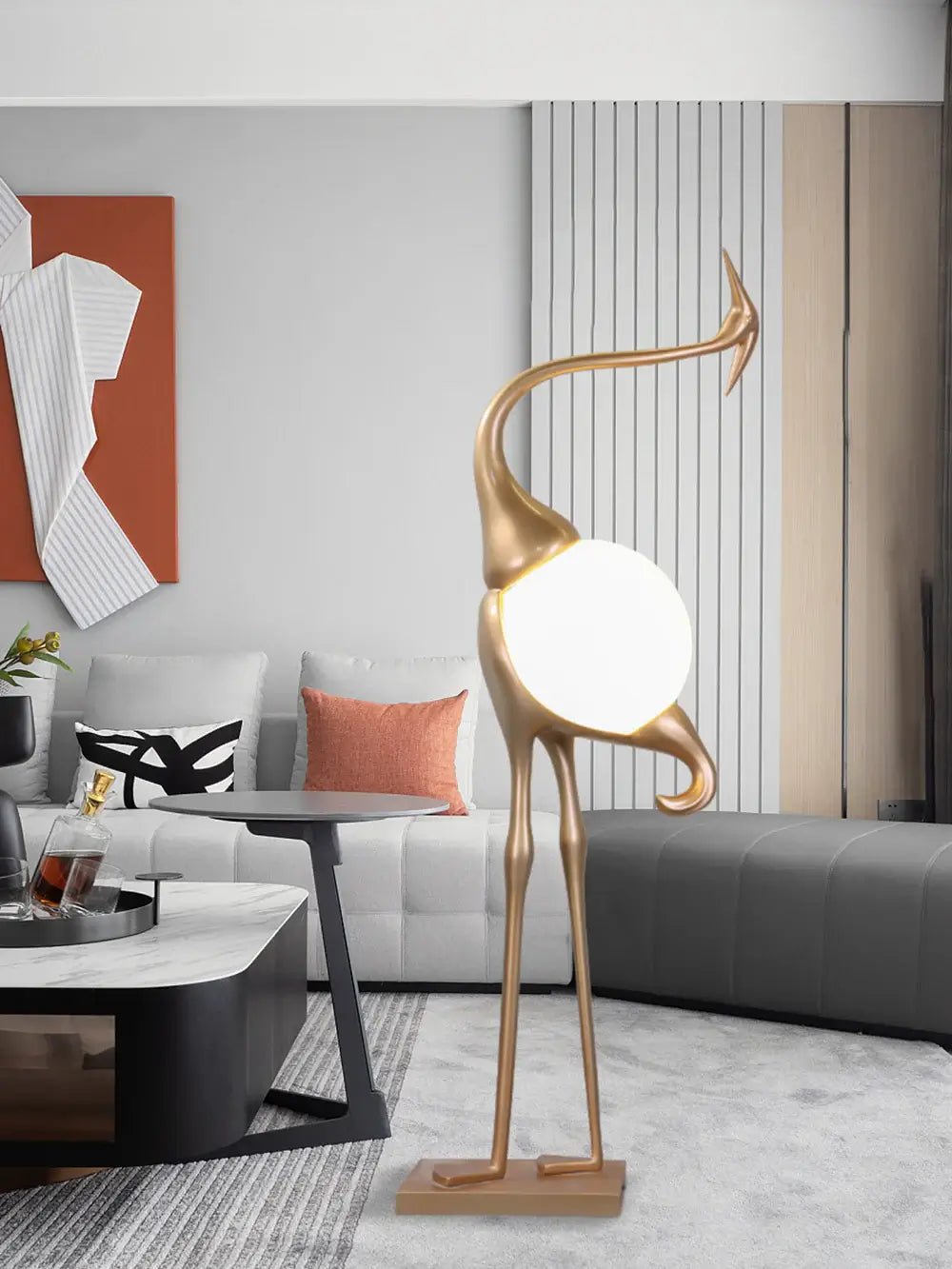 Uraearae aplique de pared con forma de grulla