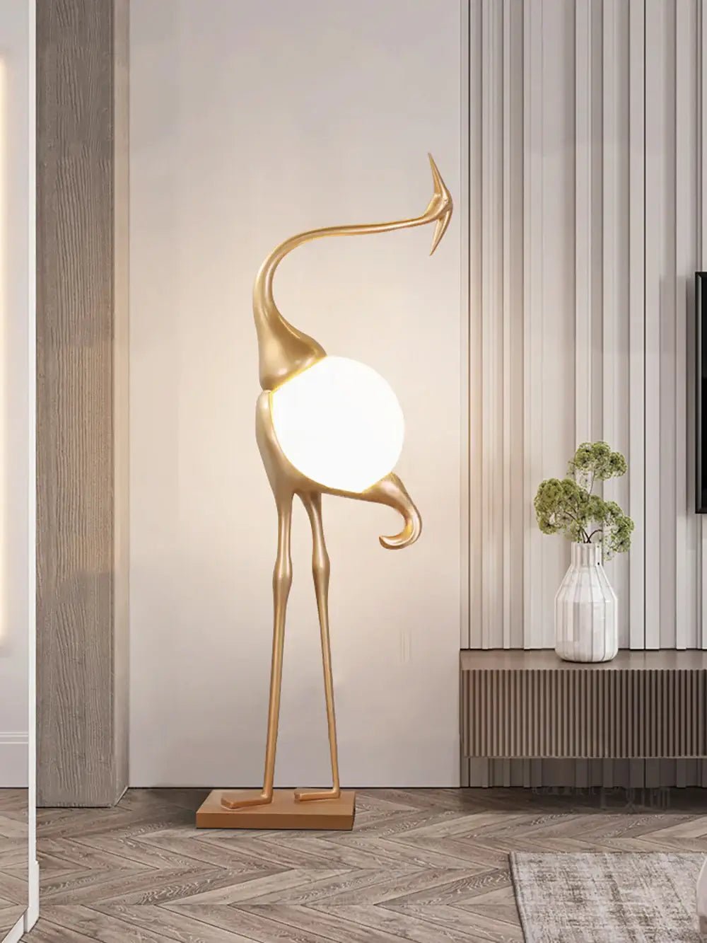 Uraearae aplique de pared con forma de grulla